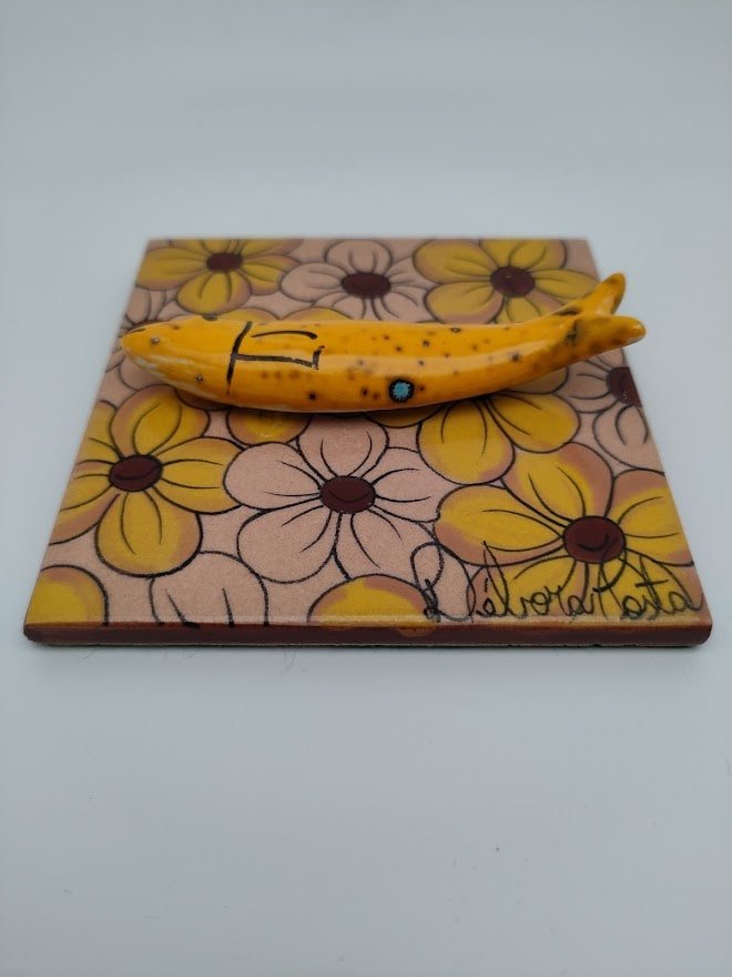 Tableau azulejo sardine - Jaune - 15001 - 10 x 10 cm – Image 5