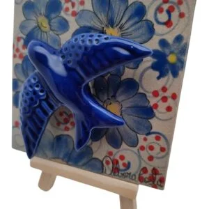 Azulejo de décoration avec hirondelle portugaise en céramique