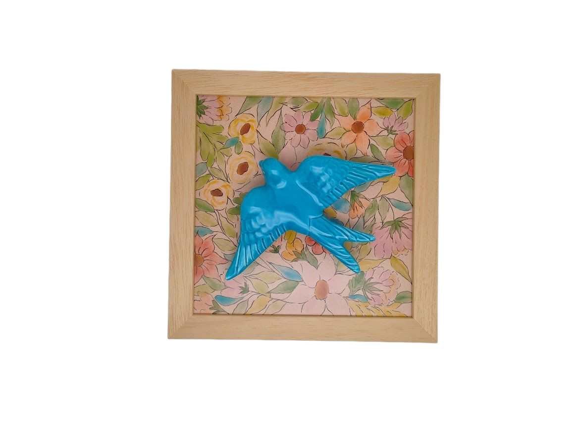 Tableau Azulejo Hirondelle - 15016 - 23,5 x 23,5 cm – Image 3