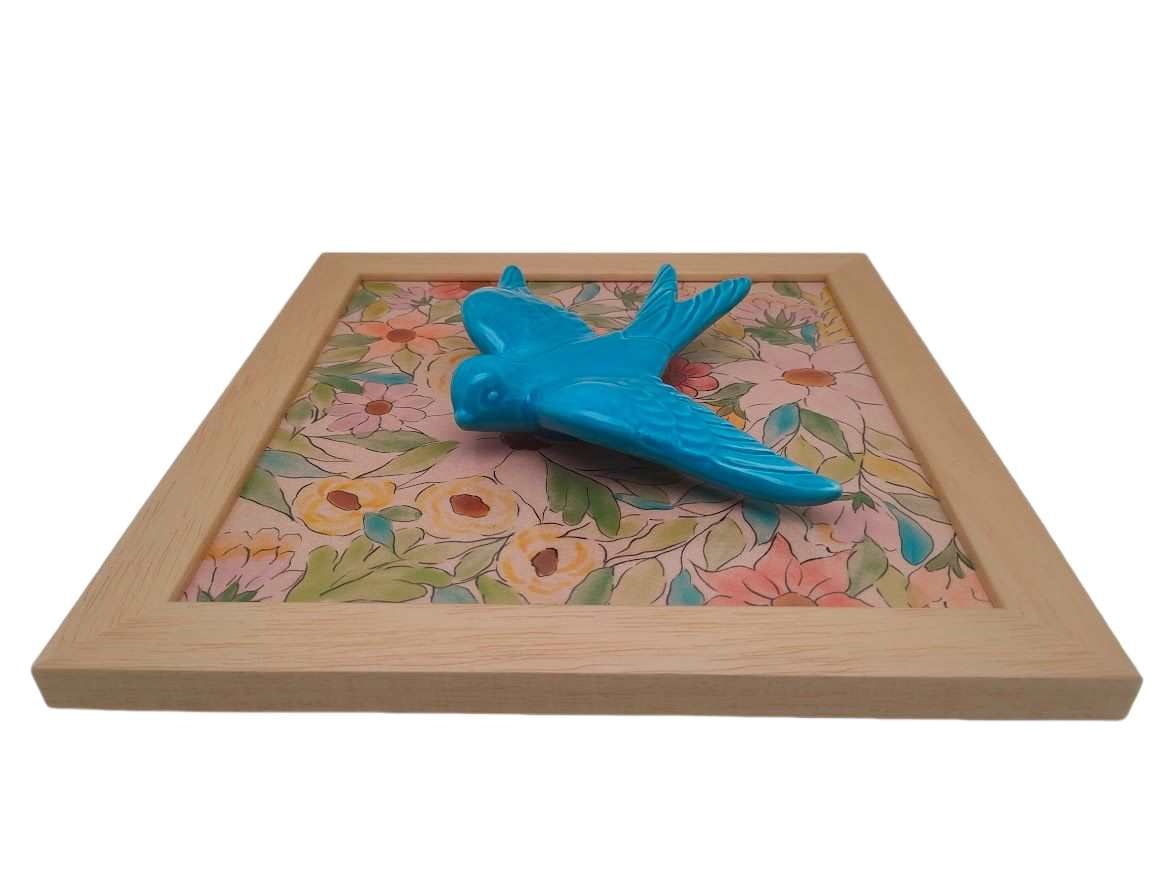 Tableau Azulejo Hirondelle - 15016 - 23,5 x 23,5 cm – Image 2