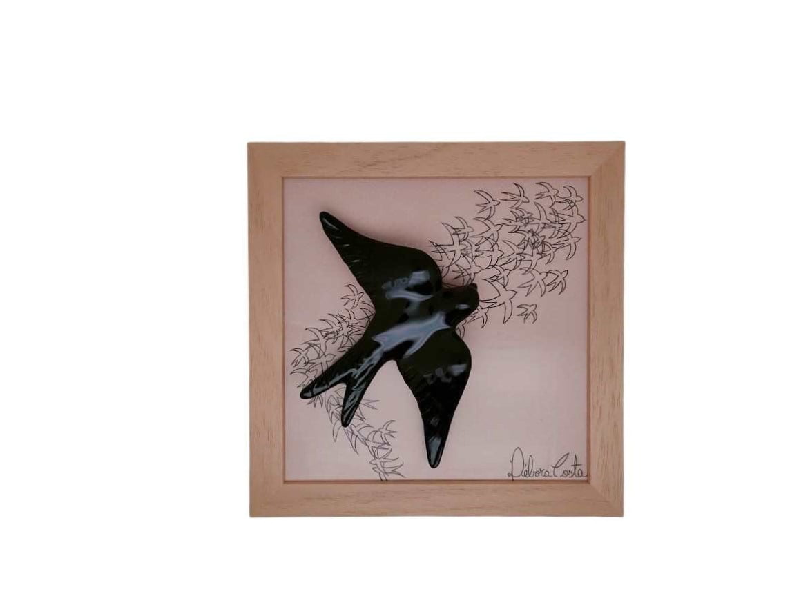 Tableau Azulejo Hirondelle - 15018 - 23,5 x 23,5 cm – Image 3
