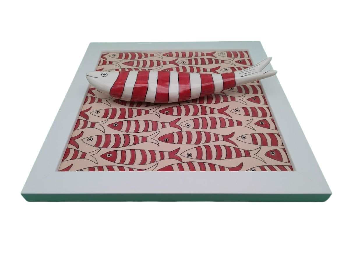 Tableau Azulejo Sardine - 15023 - 23,5 x 23,5 cm – Image 2