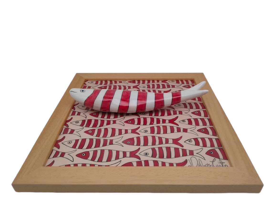 Tableau Azulejo Sardine - 15026 - 23,5 x 23,5 cm – Image 2