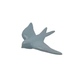Hirondelle portugaise en céramique bleu pastel 11 cm