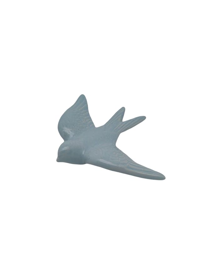 Hirondelle portugaise en céramique bleu pastel 11 cm