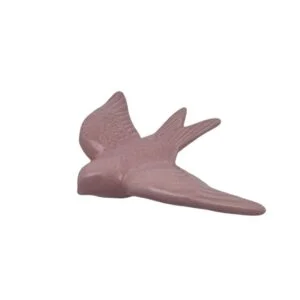Hirondelle portugaise en céramique rose pastel 11 cm