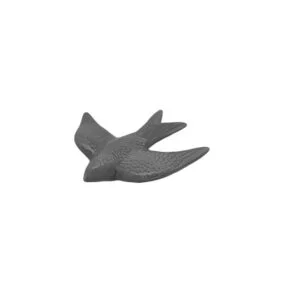 Hirondelle portugaise en céramique gris pastel 13 cm