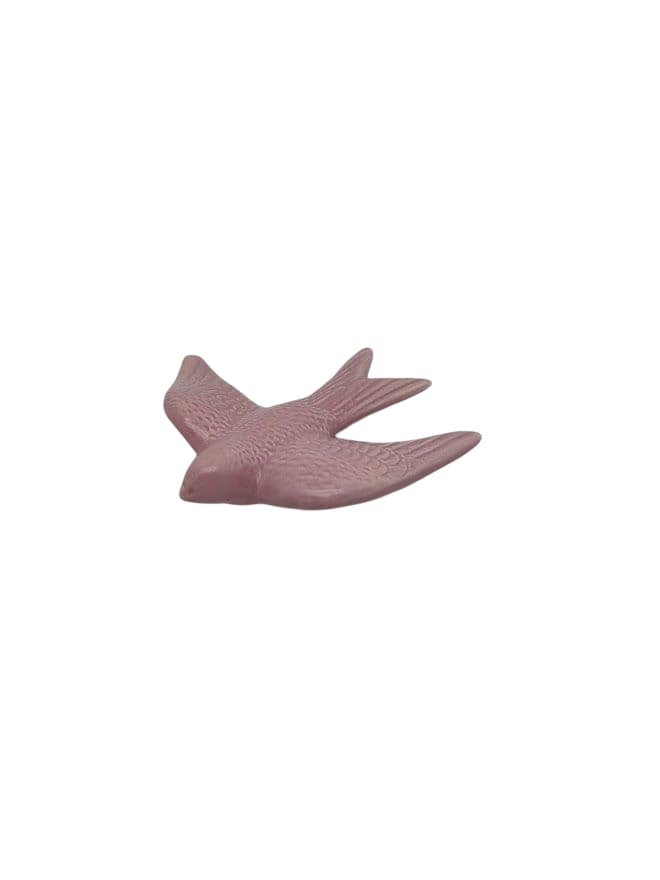 Hirondelle rose du Portugal en céramique 13 cm