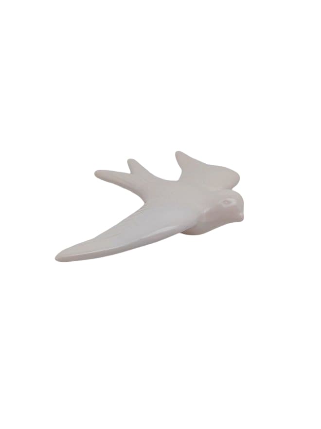 Hirondelle blanche en céramique fabriquée au Portugal 16 cm
