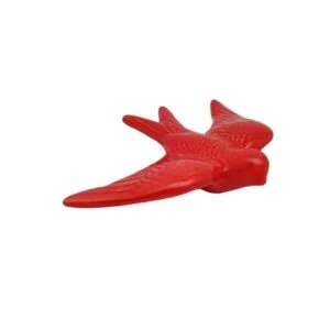 Hirondelle en céramique du Portugal rouge 16 cm