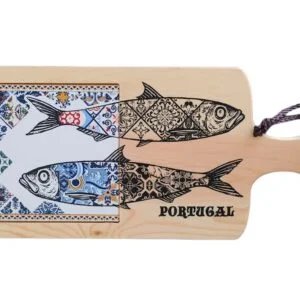 Planche à découper sardines du Portugal sur azulejo