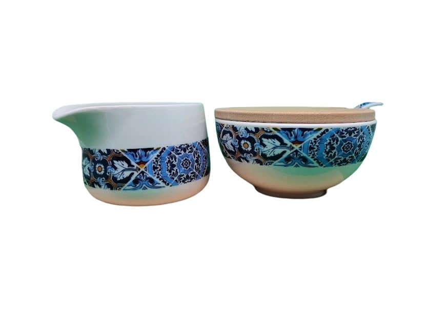 Pot à lait et sucrier azulejos – Image 7