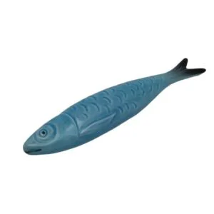 Sardine portugaise en céramique couleur bleu