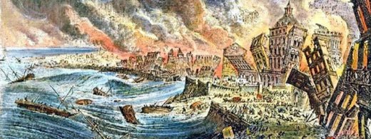 Image du séisme du 01 novembre 1755 à Lisbonne