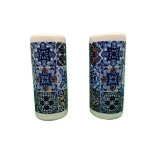 Service porcelaine poivre et sel azulejos du Portugal