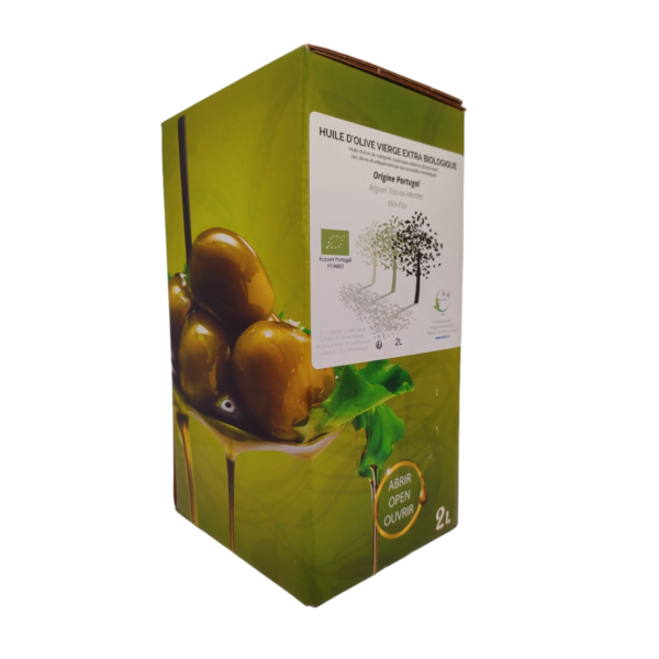 Huile d'olive Bio de Vila Flor Portugal fontaine bag in box de 2 litres