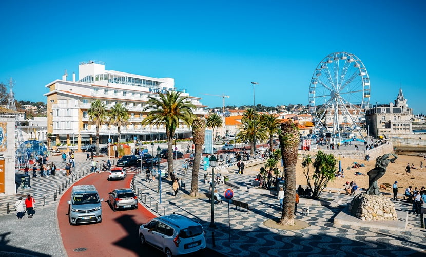 Ville de Cascais près de Lisbonne au Portugal