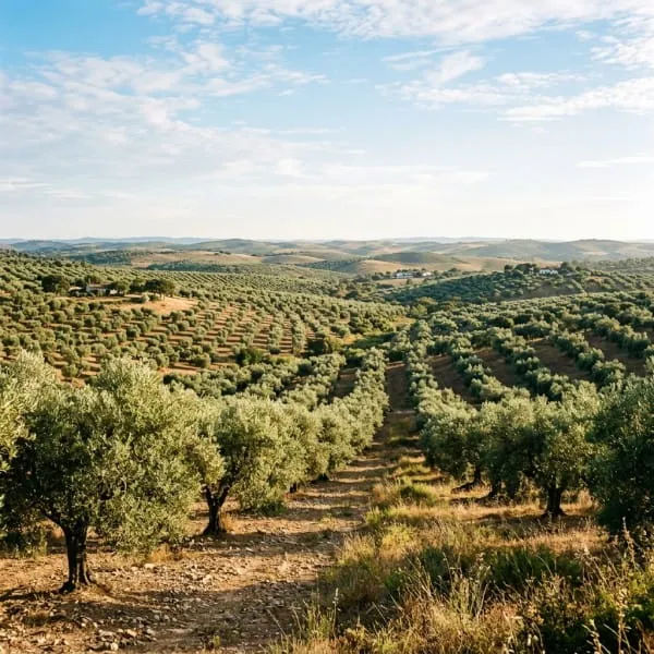 Paysage oléicole de l’Alentejo au Portugal