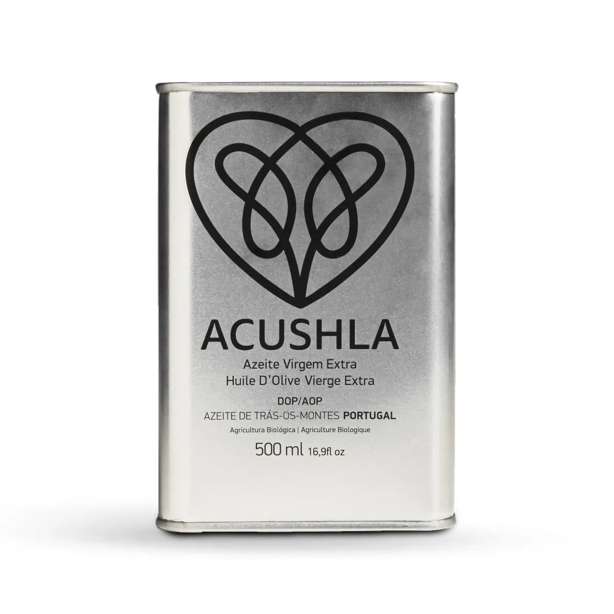 Acushla Origin bidon métal de 500 ml huile d'olive portugaise biologique et AOP