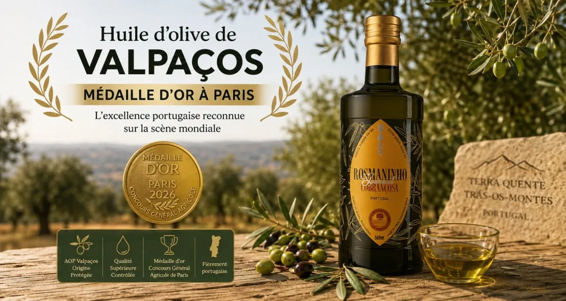 Huile d'olive portugaise médaille d'or Valpaços
